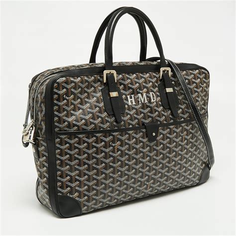 goyard ambassade pm document case price|Goyard Black Goyardine Canvas and Leather .